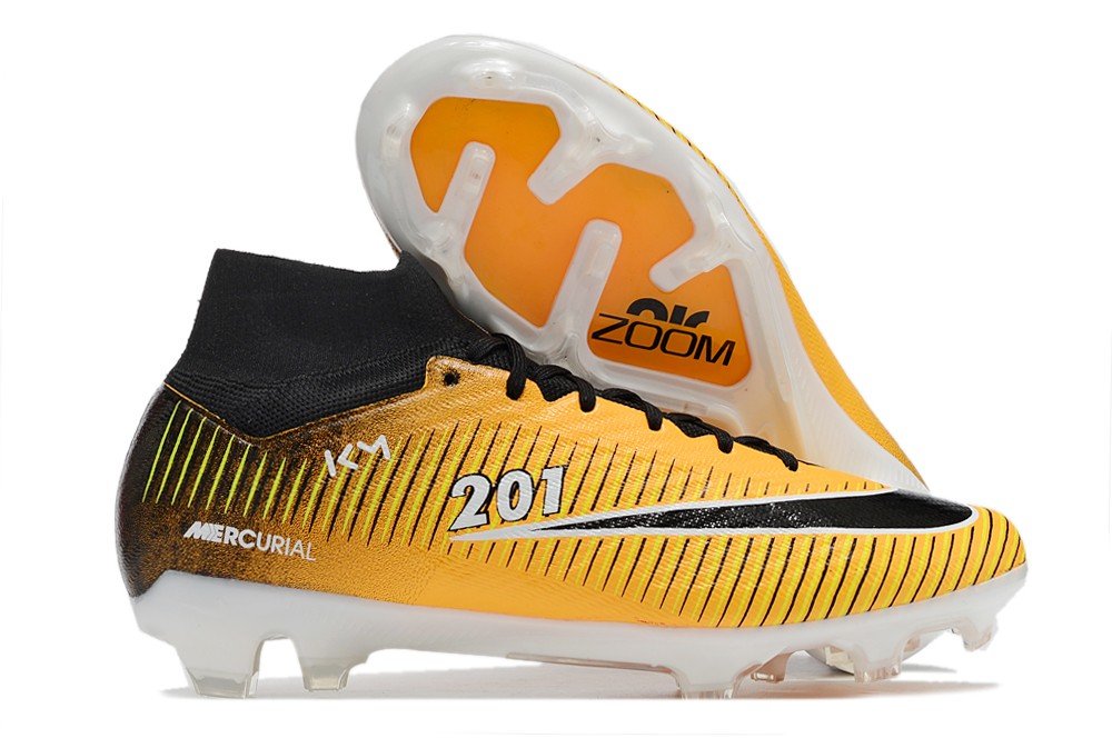 Mercurial Superfly 9 Elite FG KM PSG Mbappe - GoldMulti-BlackWhite