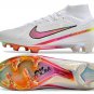 Mercurial Superfly 9 Elite FG Marcus Rashford X Disruption Pack - WhiteBlackFlash CrimsonPink