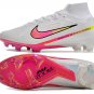 Mercurial Superfly 9 Elite FG Marcus Rashford X Disruption Pack - WhiteBlackFlash CrimsonPink