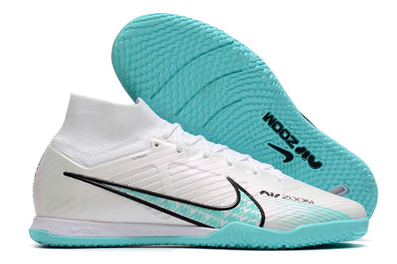 Mercurial Superfly 9 Elite Indoor - WhiteBaltic BlueLaser Pink