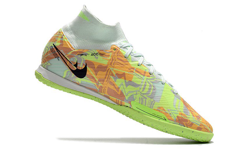 Mercurial Superfly 9 Elite Indoor Bonded Pack - Barely GreenBlackened BlueTotal Orange