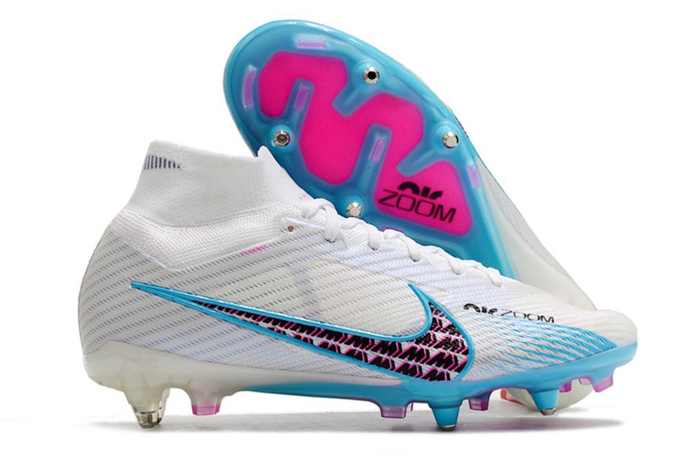 Mercurial Superfly 9 Elite SGClog Blast Pack - WhiteBlueLaser Pink