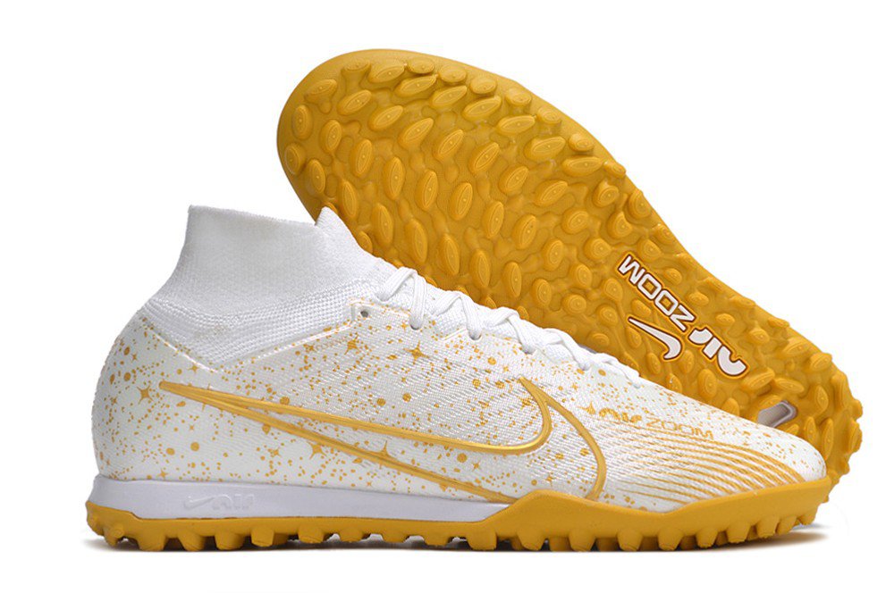 Mercurial Superfly 9 Elite Turf - WhiteGoldYellow