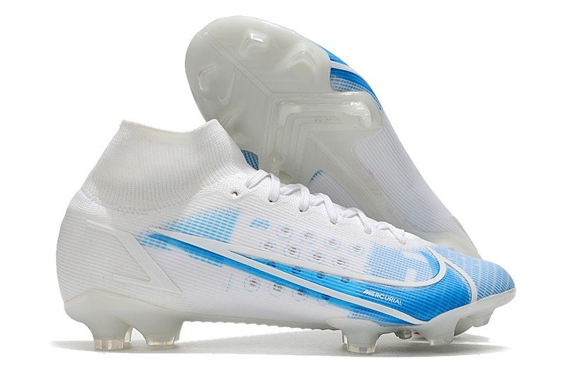 Mercurial Superfly Dragonfly 8 Elite FG Soccer Shoes - WhiteBlue
