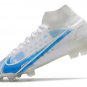 Mercurial Superfly Dragonfly 8 Elite FG Soccer Shoes - WhiteBlue