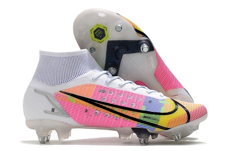 Mercurial Superfly Dragonfly 8 Elite SG-PRO White Metallic Silver Dark Raisin