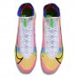 Mercurial Superfly VIII Dragonfly Elite AG-PRO White Metallic Silver Dark Raisin