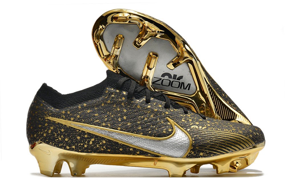 Mercurial Vapor 15 Elite FG Custom - BlackGoldWhite