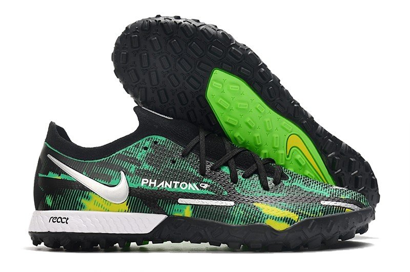 Phantom GT2 Pro Turf Shockwave Pack - BlackMetallic PlatinumGreen Strike