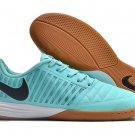 Lunargato II Indoor Court Futsal Small Sided - Green GlowBlackGum Light Brown