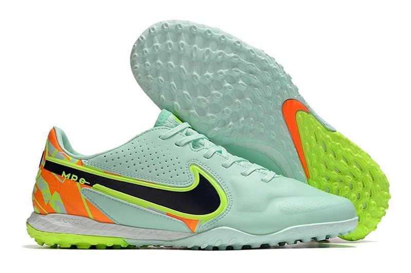 React Tiempo Legend 9 Pro Turf Bonded Pack - Barely GreenBlackened BlueOrange