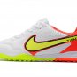React Tiempo Legend 9 Pro Turf Motivation Pack - WhiteVolt Bright Crimson