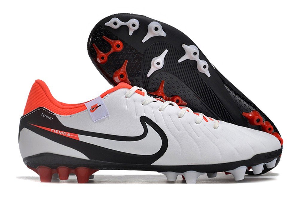 Tiempo Legend 10 Academy AG Ready - WhiteBlackBright Crimson