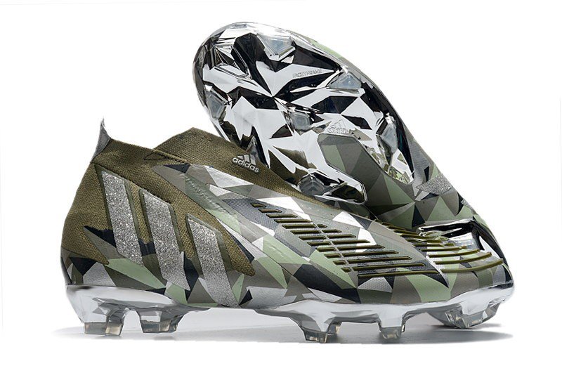 Predator Edge+ FG Swarovski - Focus OliveSilver MetallicMagic Lime