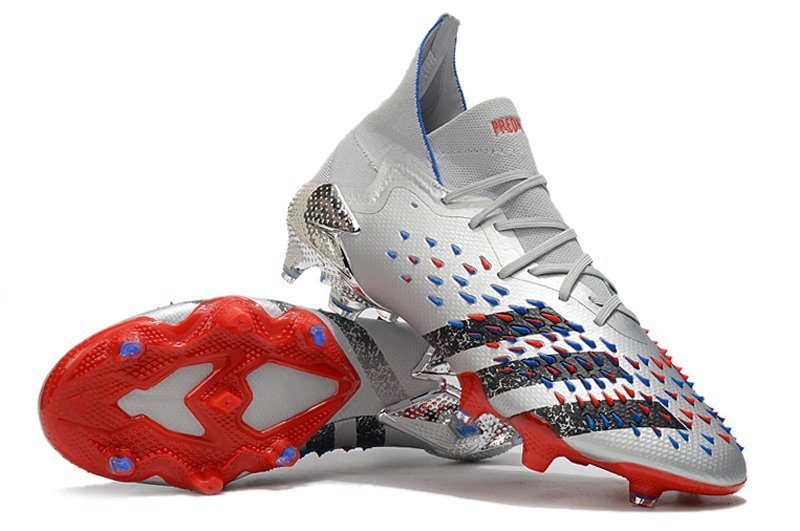 Predator Freak.1 FG Showpiece - Silver  Black  Red  Blue