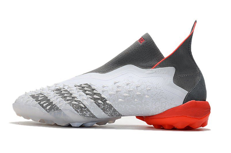 Predator Freak+ Laceless TF Whitespark - White  Silver  Red