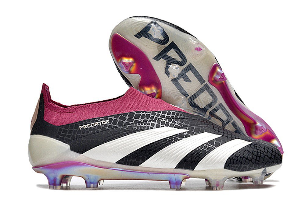 Predator 30 Elite Laceless FG 30th Anniversary - Core BlackOff WhiteLegacy Burgundy