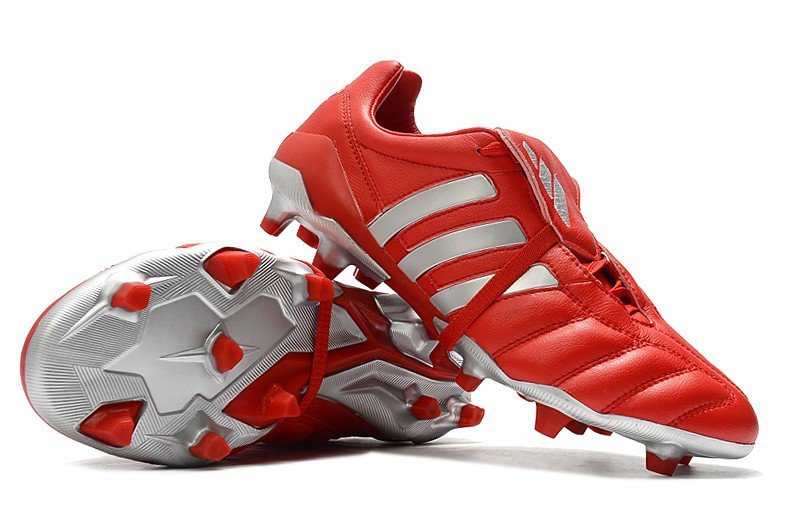 Predator OG FG Mania - Red  Metallic Silver