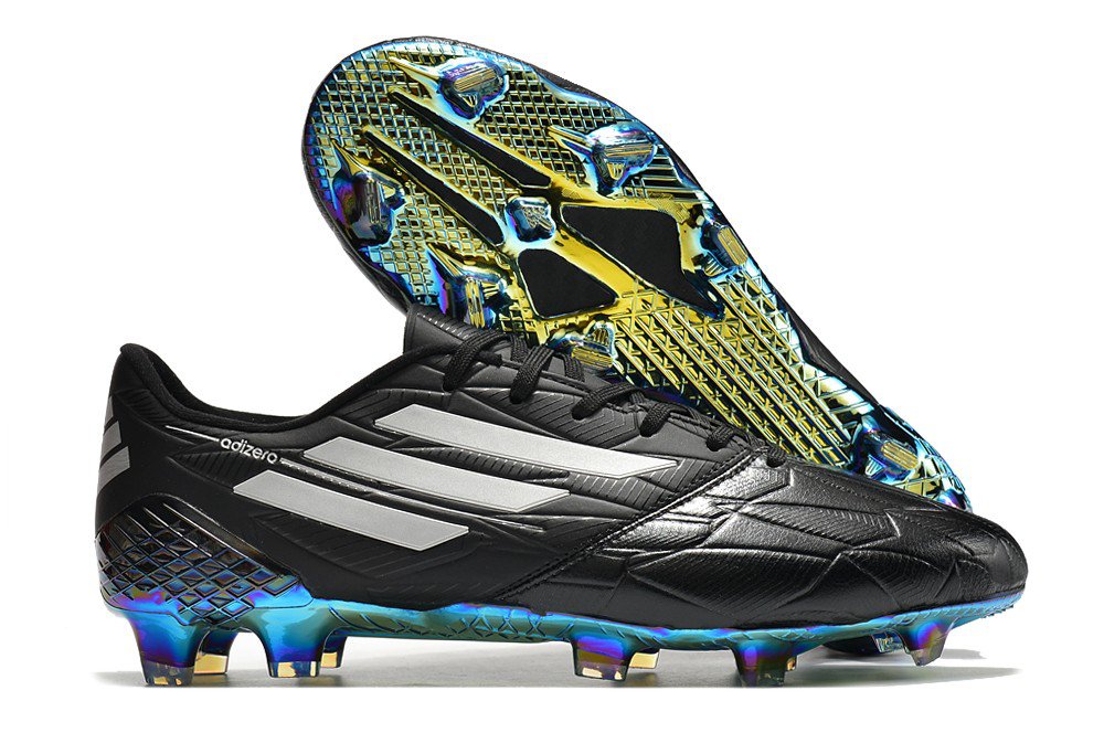 F50 adizero IV Leather FG Speed Legacy - BlackSilver MetallicWhite