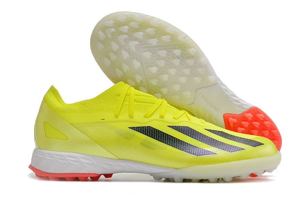 X Crazyfast League Turf Solar Energy - YellowCore BlackFootwear White