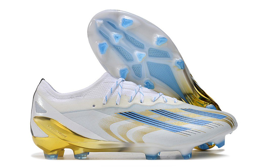 X Crazyfast Messi.1 FG Las Estrellas - WhitePulse BlueGold Metallic