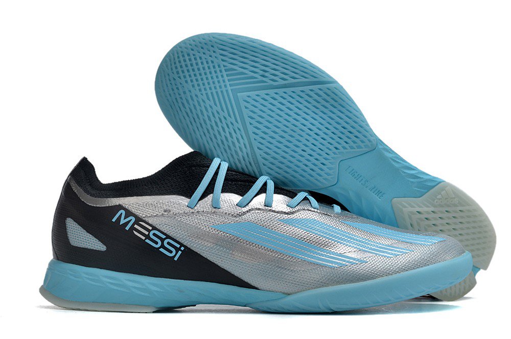 X Crazyfast Messi.1 Indoor Infinito - Silver MetallicBlueBlack