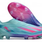 X Crazyfast Messi.1 Laceless FG Bienvenido a Miami - Aqua BlueLucid PinkLucid Cyan
