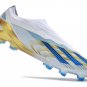 X Crazyfast Messi.1 Laceless FG Las Estrellas - WhitePulse BlueGold Metallic