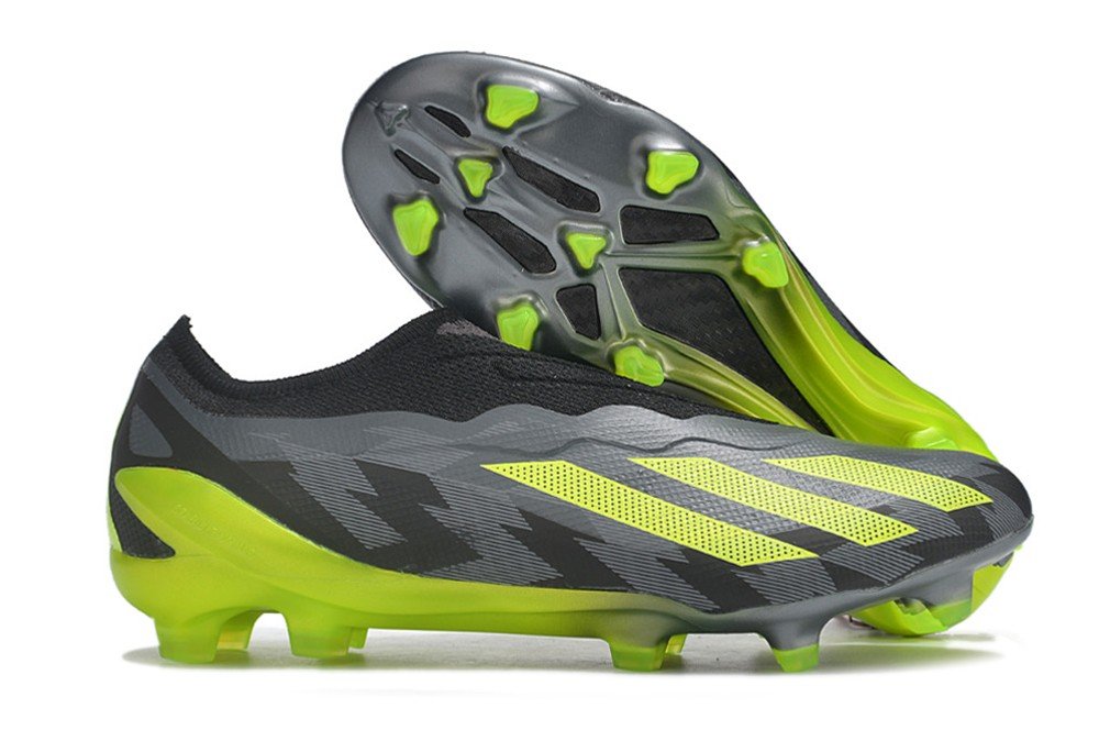 X Crazyfast.1 Laceless FG Crazycharged - Core BlackYellowGrey Five