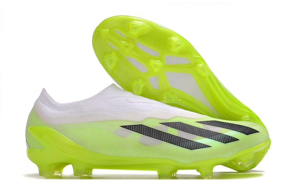 X Crazyfast.1 Laceless FG Crazyrush - WhiteCore BlackLucid Lemon