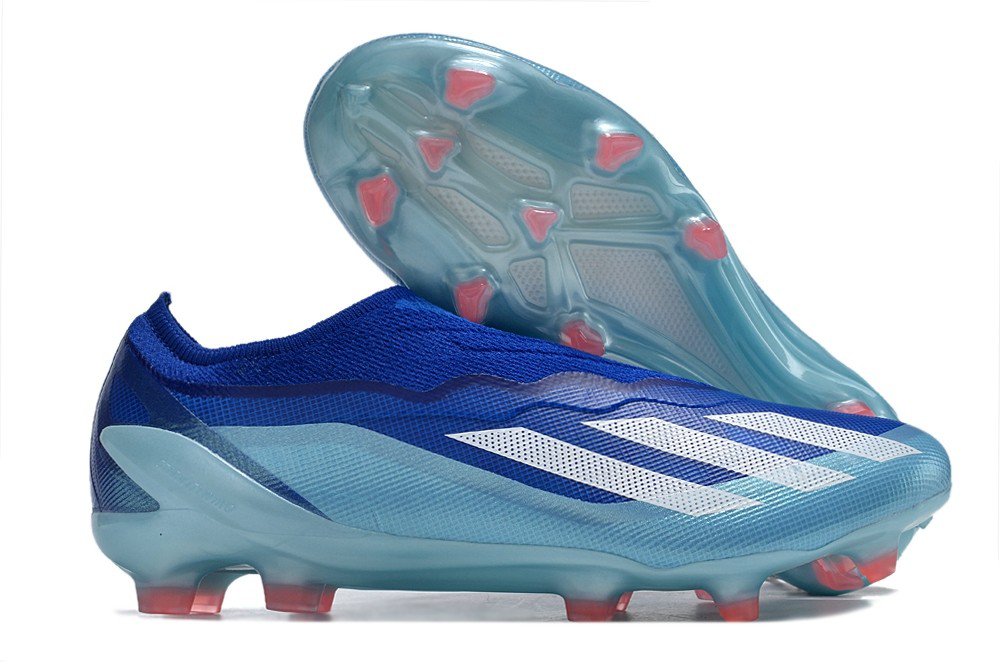 X Crazyfast.1 Laceless FG Marinerush - Bright RoyalWhiteSolar Red