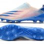 X Ghosted+ AG - White Blue Pink Cleats