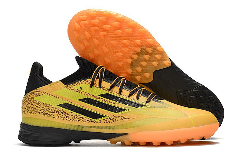 X Speedflow Messi.1 TF Mi Historia - GoldBlackYellow
