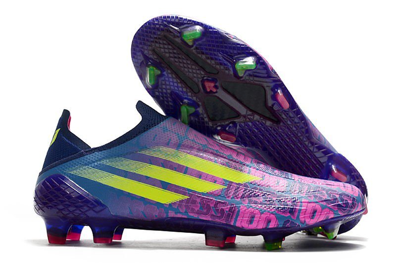 X Speedflow Messi+ FG - Unparalleled Victory Blue Shock Pink Solar Yellow