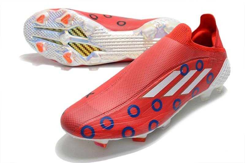 X Speedflow+ 11 v 11 FG - Vivid Red  White  Blue