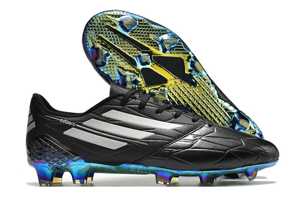 F50 adizero IV Leather FG Speed Legacy - BlackSilver MetallicWhite