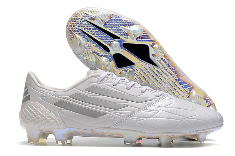 F50 adizero IV Leather FG Speed Legacy - WhiteSilver MetallicBlack