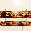 Wooden art custom name high font size 13cm