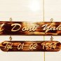 Wooden art custom name high font size 13cm