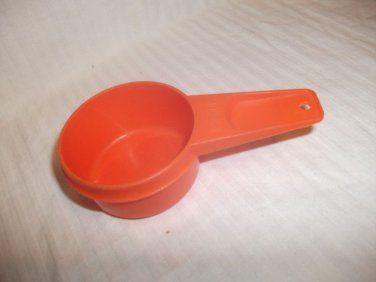 Tupperware MEASURING CUP REPLACEMENT - 1/3 Cup Size - Vintage - ORANGE