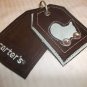 Carter's Brown & Aqua Blue ID Tags