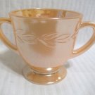 Anchor Hocking Fire King Peach Luster Sugar Bowl