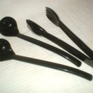 Lot CARLISLE Buffet Ladles & Tongs BLACK Ladles Salad Bar Ladles NSF Made in USA