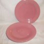 2 Homer Laughlin Fiesta Bread Plates ROSE PINK Genuine USA Lead Free Limited