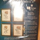 Edna Looney 7" x 9" COUNTED CROSS STITCH KIT NIP 2 Designs in Package