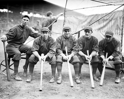Boston Braves Hank Gowdy, Dick Rudolph, Lefty Tyler, Joey Connolly, Oscar Dugey 1914 Photo