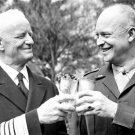 Admiral Chester Nimitz and General Dwight Eisenhower Drinking Mint Juleps Photo
