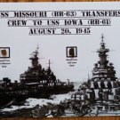 Wood From USS Missouri and Iowa