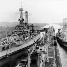 USS Arkansas BB-33 and USS Texas BB-35, Panama Canal July 25, 1919 Photo