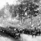 8th Cavalry, Company I Near Fort Meade 1889 Photo